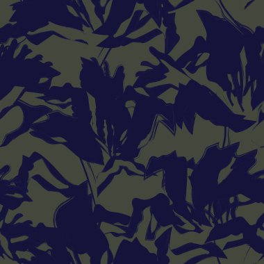 Çiçek fırçası darbeleri moda baskıları, grafikler, arka planlar ve el sanatları için pürüzsüz desen