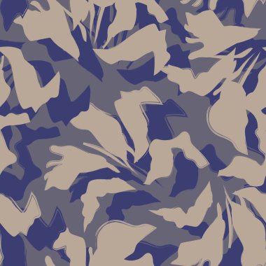 Çiçek fırçası darbeleri moda baskıları, grafikler, arka planlar ve el sanatları için pürüzsüz desen