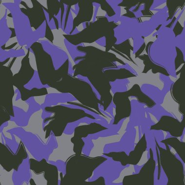 Çiçek fırçası darbeleri moda baskıları, grafikler, arka planlar ve el sanatları için pürüzsüz desen