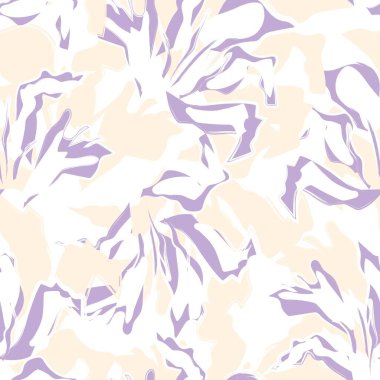 Çiçek fırçası darbeleri moda baskıları, grafikler, arka planlar ve el sanatları için pürüzsüz desen