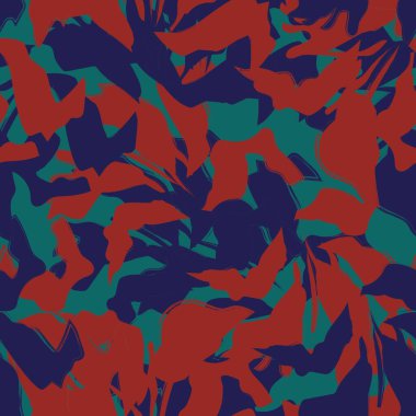 Çiçek fırçası darbeleri moda baskıları, grafikler, arka planlar ve el sanatları için pürüzsüz desen