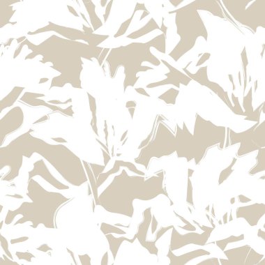 Çiçek fırçası darbeleri moda baskıları, grafikler, arka planlar ve el sanatları için pürüzsüz desen