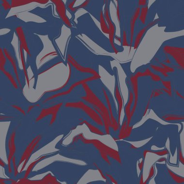 Çiçek fırçası darbeleri moda baskıları, grafikler, arka planlar ve el sanatları için pürüzsüz desen