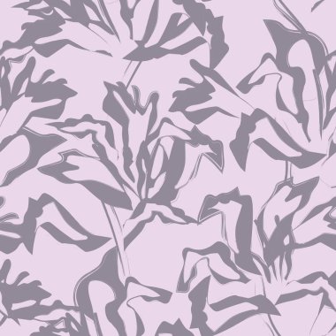 Çiçek fırçası darbeleri moda baskıları, grafikler, arka planlar ve el sanatları için pürüzsüz desen