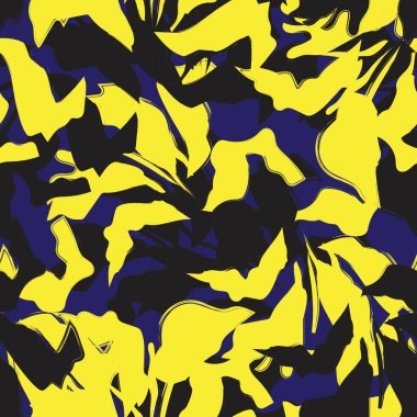 Çiçek fırçası darbeleri moda baskıları, grafikler, arka planlar ve el sanatları için pürüzsüz desen