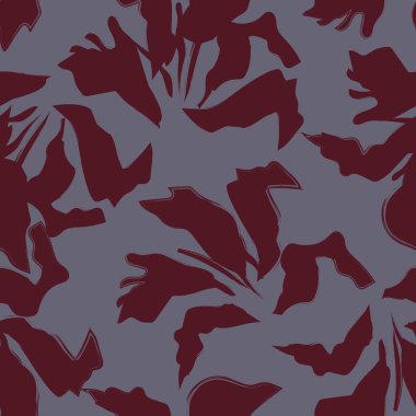 Çiçek fırçası darbeleri moda baskıları, grafikler, arka planlar ve el sanatları için pürüzsüz desen