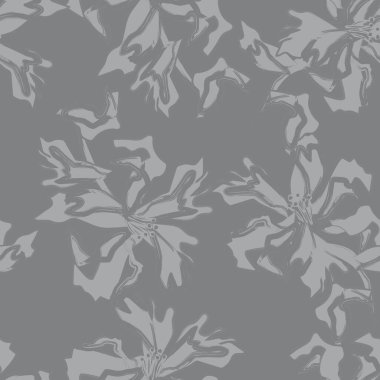 Çiçek fırçası darbeleri moda baskıları, grafikler, arka planlar ve el sanatları için pürüzsüz desen