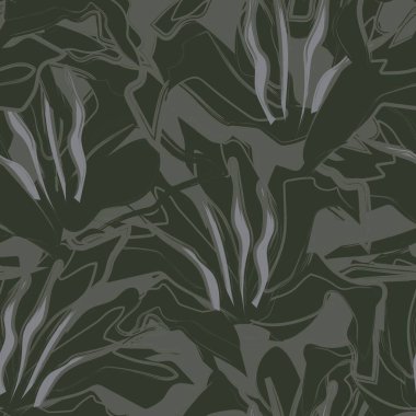 Çiçek fırçası darbeleri moda baskıları, grafikler, arka planlar ve el sanatları için pürüzsüz desen