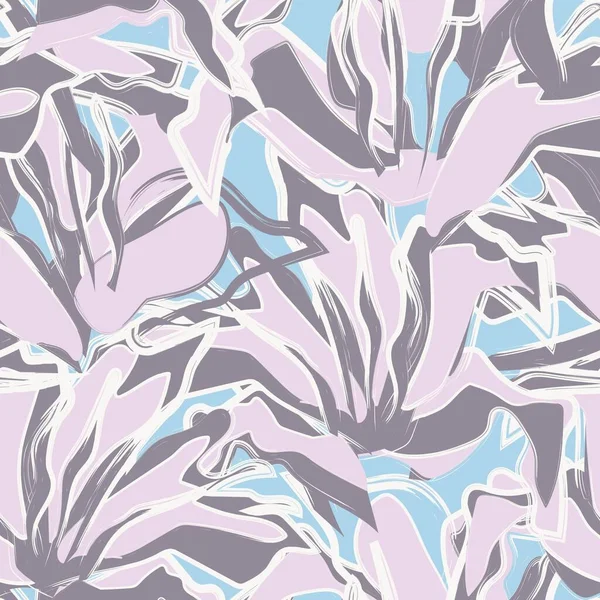 Çiçek fırçası darbeleri moda baskıları, grafikler, arka planlar ve el sanatları için pürüzsüz desen