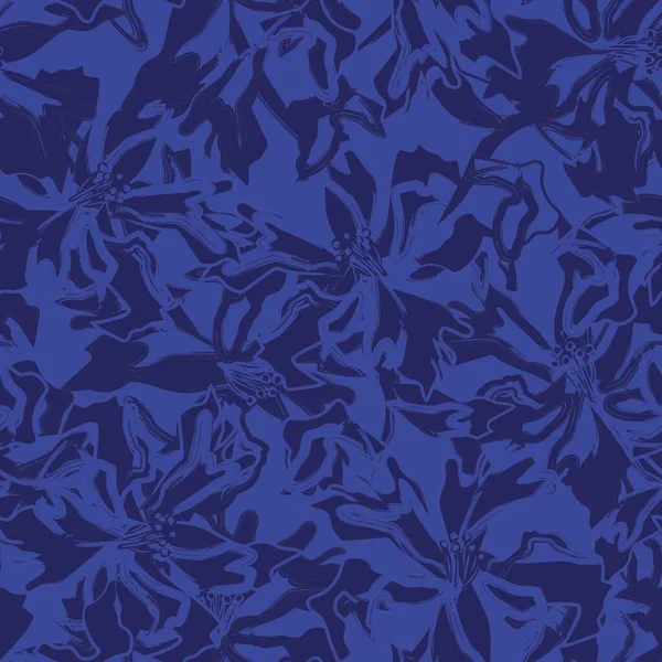 Цветочные Мазки Мазков Бесшовные Фон Шаблона Модных Принтов Графики Фона — стоковый вектор