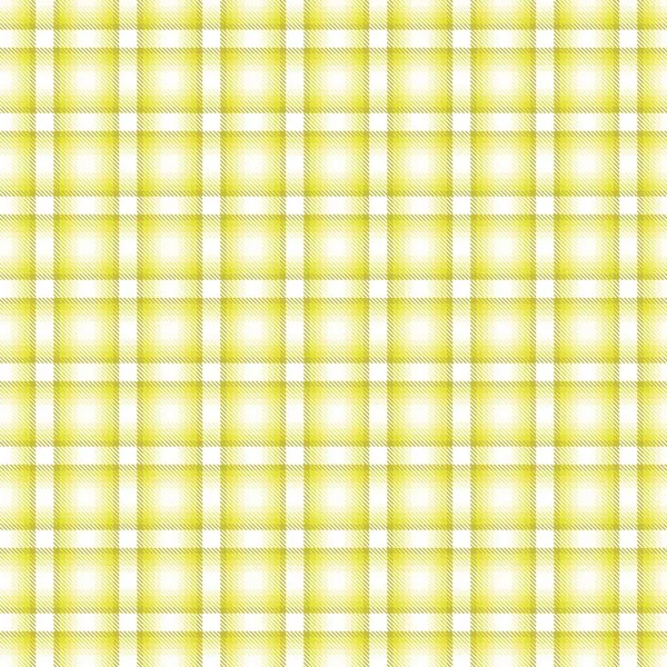 Żółty Ombre Plaid Teksturowany Bezszwowy Wzór Nadaje Się Mody Tekstyliów — Wektor stockowy