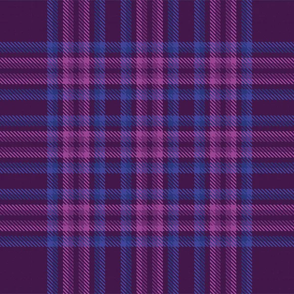 Purple Ombre Plaid Textured Seamless Pattern Suitable Fashion Textiles Graphics — Stock Vector