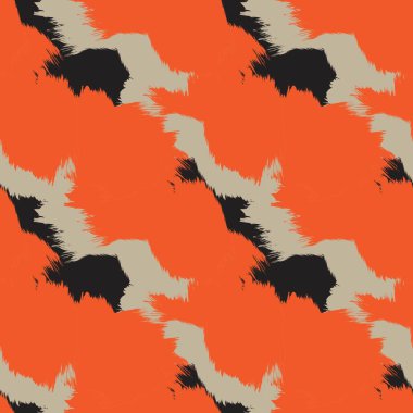 Moda tekstil, ev eşyaları, grafikler, arka planlar için soyut fırça desenli kürk tasarımı