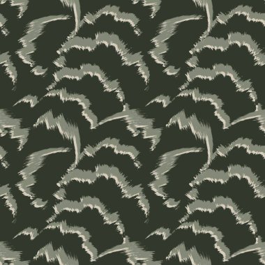 Moda tekstil, ev eşyaları, grafikler, arka planlar için soyut fırça desenli kürk tasarımı