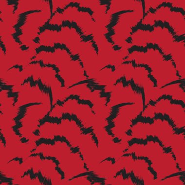 Moda tekstil, ev eşyaları, grafikler, arka planlar için soyut fırça desenli kürk tasarımı