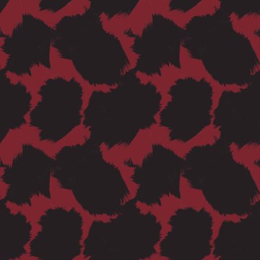 Moda tekstil, ev eşyaları, grafikler, arka planlar için soyut fırça desenli kürk tasarımı