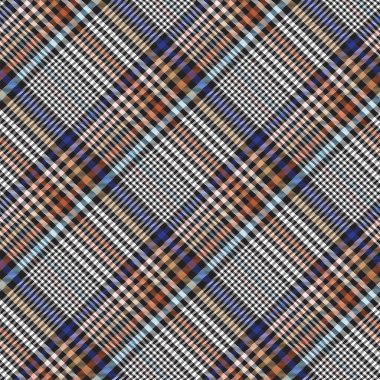 Moda tekstil ve grafikleri için uygun Kahverengi Çapraz Ekose Tartan desenli kusursuz desen tasarımı