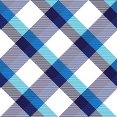 Mavi Çapraz Ekoseli Tartan. Moda tekstil ve grafikleri için uygun kusursuz desen tasarımı.