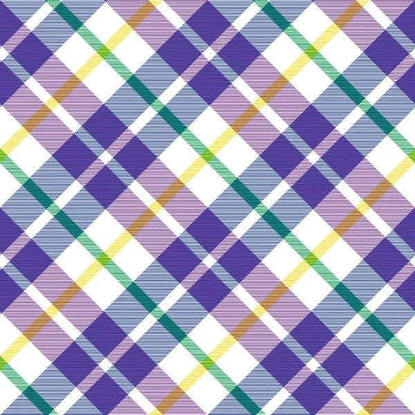 Rainbow Diagonal Plaid Tartan Υφή Χωρίς Ραφή Σχέδιο Κατάλληλο Για — Διανυσματικό Αρχείο