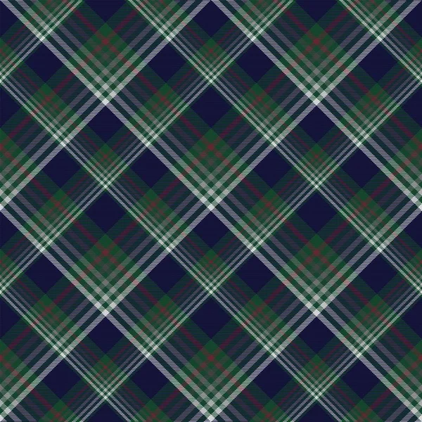 Diagonal Plaid Tartan Texturiertes Nahtloses Muster Für Modetextilien Und Grafiken — Stockvektor