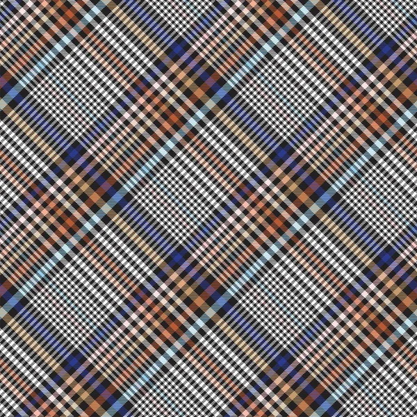 Brown Diagonal Xadrez Tartan Texturizado Design Padrão Sem Costura Adequado —  Vetores de Stock