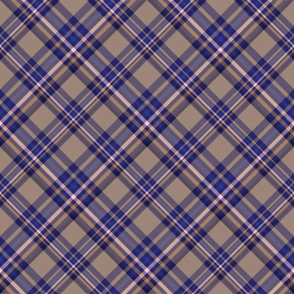 Brown Diagonal Plaid Tartan Texturované Bezešvý Vzor Design Vhodný Pro — Stockový vektor