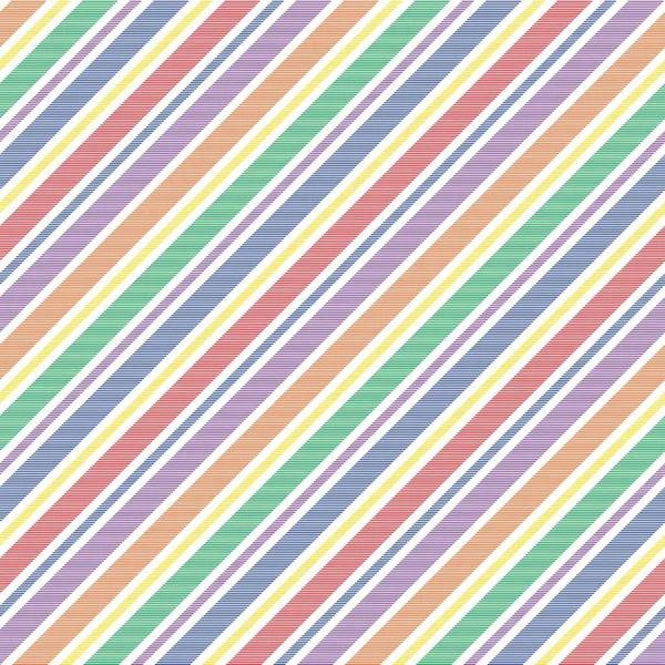 Rainbow Diagonal Xadrez Tartan Texturizado Design Padrão Sem Costura Adequado — Vetor de Stock