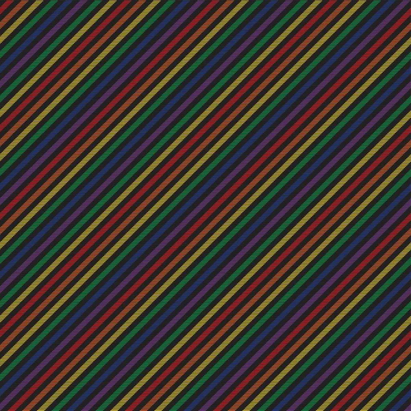 Rainbow Diagonal Plaid Tartan Textured Naadloos Patroon Ontwerp Geschikt Voor — Stockvector