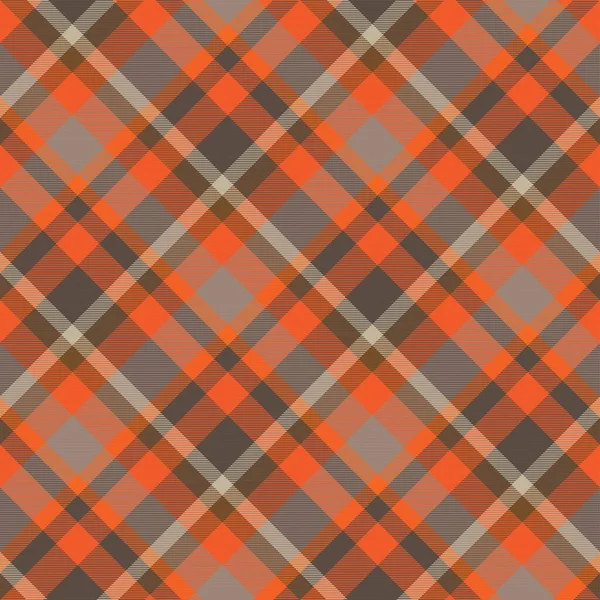 Diagonal Plaid Tartan Texturiertes Nahtloses Muster Für Modetextilien Und Grafiken — Stockvektor