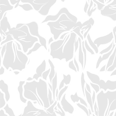 Çiçek fırçası darbeleri moda tekstil, grafik, arka plan ve el sanatları için pürüzsüz desen arka planı