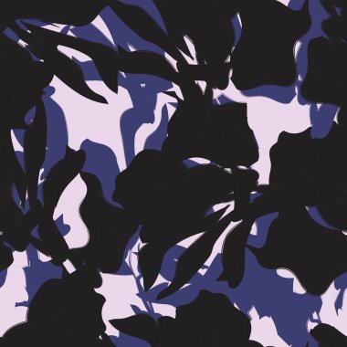 Çiçek fırçası darbeleri moda tekstil, grafik, arka plan ve el sanatları için pürüzsüz desen arka planı