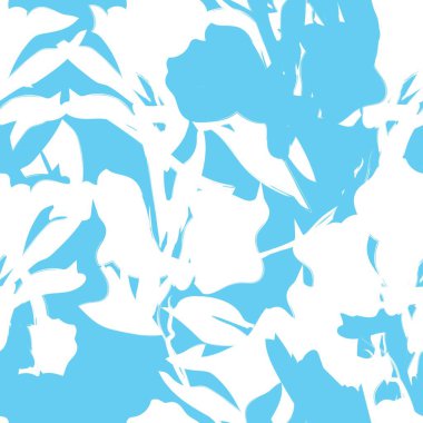 Çiçek fırçası darbeleri moda tekstil, grafik, arka plan ve el sanatları için pürüzsüz desen arka planı