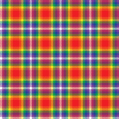 Gökkuşağı Ekoseli, kareli, ekose desenli moda tekstil ve grafikleri için uygun