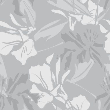 Çiçek fırçası darbeleri moda tekstil, grafik, arka plan ve el sanatları için pürüzsüz desen arka planı