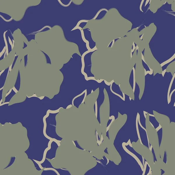 Çiçek fırçası darbeleri moda tekstil, grafik, arka plan ve el sanatları için pürüzsüz desen arka planı