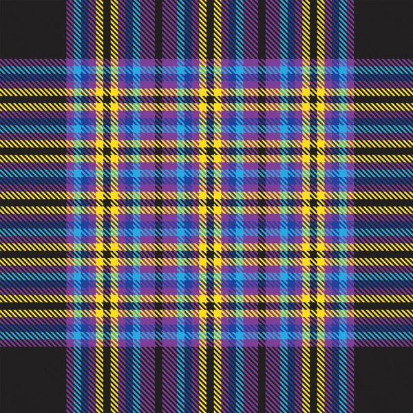 Rainbow Plaid Geruit Tartan Naadloos Patroon Geschikt Voor Mode Textiel — Stockvector