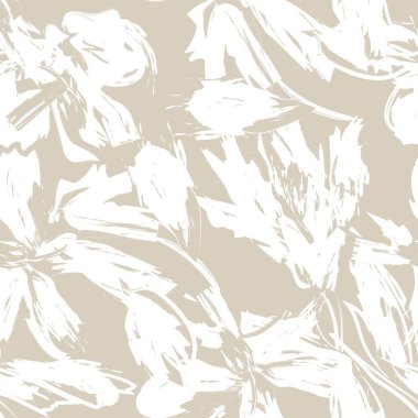 Çiçek fırçası darbeleri moda tekstil, grafik, arka plan ve el sanatları için pürüzsüz desen arka planı