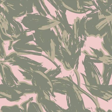 Çiçek fırçası darbeleri moda tekstil, grafik, arka plan ve el sanatları için pürüzsüz desen arka planı
