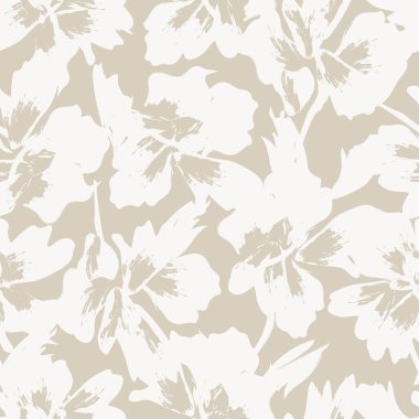 Çiçek fırçası darbeleri moda tekstil, grafik, arka plan ve el sanatları için pürüzsüz desen arka planı