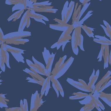 Çiçek fırçası darbeleri moda tekstil, grafik, arka plan ve el sanatları için pürüzsüz desen arka planı