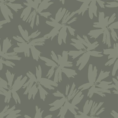 Çiçek fırçası darbeleri moda tekstil, grafik, arka plan ve el sanatları için pürüzsüz desen arka planı