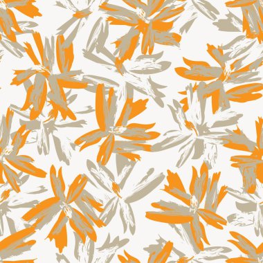 Çiçek fırçası darbeleri moda tekstil, grafik, arka plan ve el sanatları için pürüzsüz desen arka planı