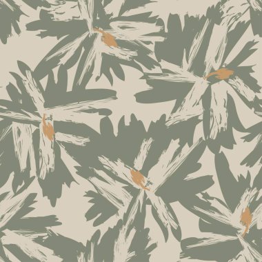 Çiçek fırçası darbeleri moda tekstil, grafik, arka plan ve el sanatları için pürüzsüz desen arka planı
