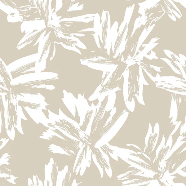 Çiçek fırçası darbeleri moda tekstil, grafik, arka plan ve el sanatları için pürüzsüz desen arka planı