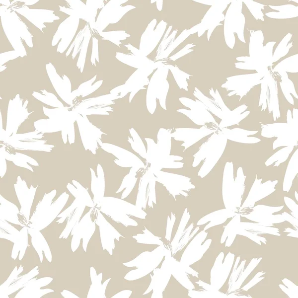 Çiçek fırçası darbeleri moda tekstil, grafik, arka plan ve el sanatları için pürüzsüz desen arka planı