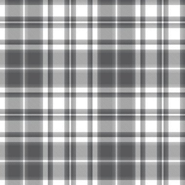 Moda tekstil ve grafikleri için uygun siyah ve beyaz desenli ekose desenli