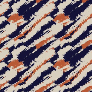 Moda tekstil, ev eşyaları, grafikler, arka planlar için soyut fırça desenli kürk tasarımı