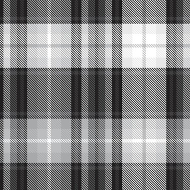 Moda tekstil ve grafikleri için uygun siyah ve beyaz desenli ekose desenli