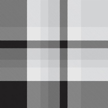 Moda tekstil ve grafikleri için uygun siyah ve beyaz desenli ekose desenli