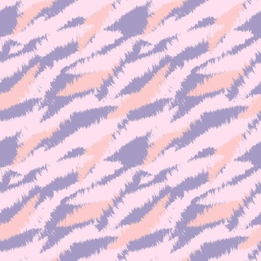 Moda tekstil, ev eşyaları, grafikler, arka planlar için soyut fırça desenli kürk tasarımı